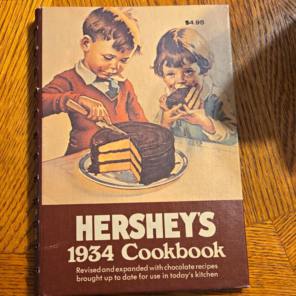 Hershey's 1934 Cookbook Revised & Expanded Spiral Bound 1971